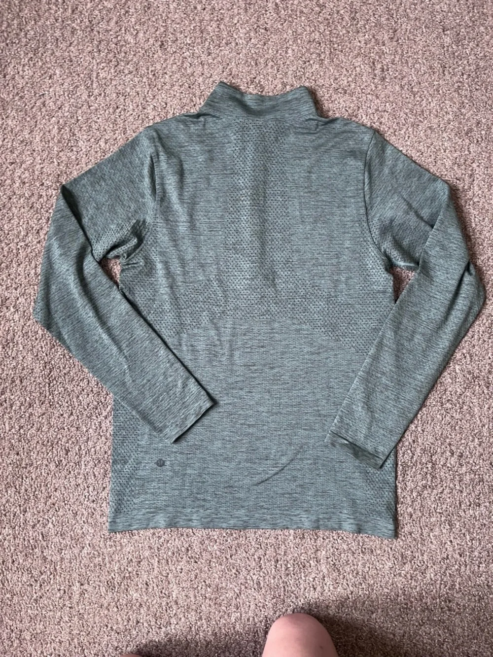 Lululemon Mens Metal Vent Green Twill 1/4 Zip size small - Picture 3 of 6